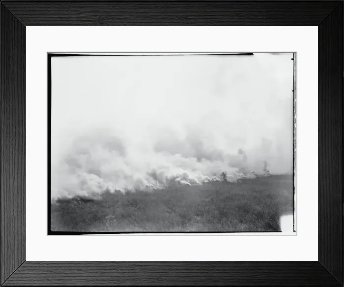 Framed Print : Explosions During College Students Chemical Warfare Training Framed Print : Explosions During College Students Chemical Warfare Training