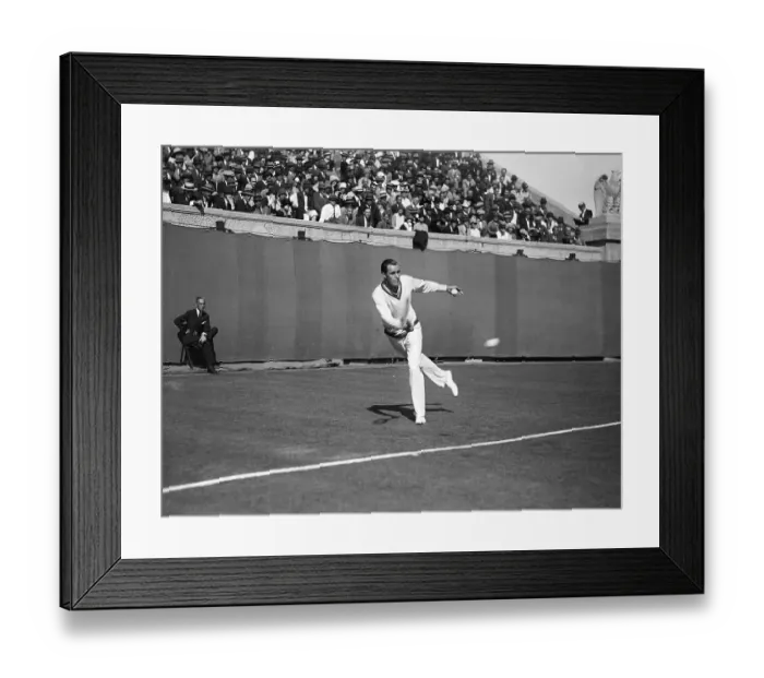 Framed Print : Bill Tilden In Tennis Action Framed Print : Bill Tilden In Tennis Action