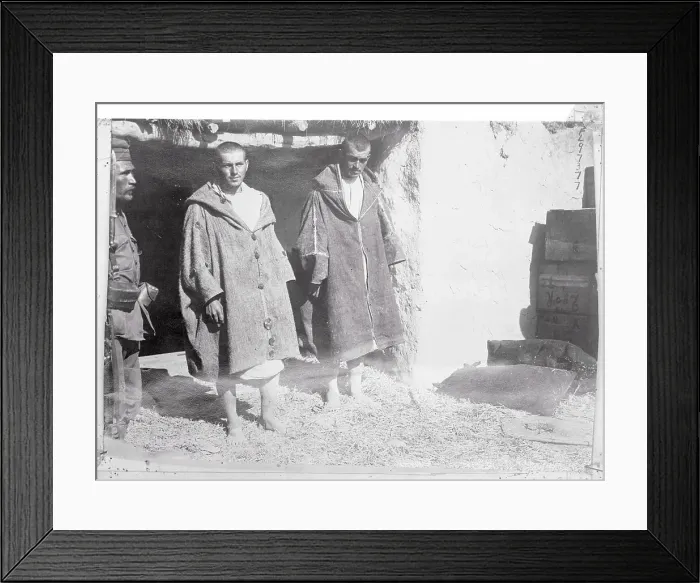 Framed Print : Two People Captured by Spanish Troops Framed Print : Two People Captured by Spanish Troops