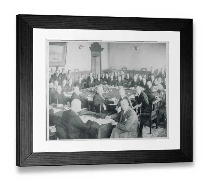 Framed Print : Swiss Delegates at Locarno Conference Framed Print : Swiss Delegates at Locarno Conference