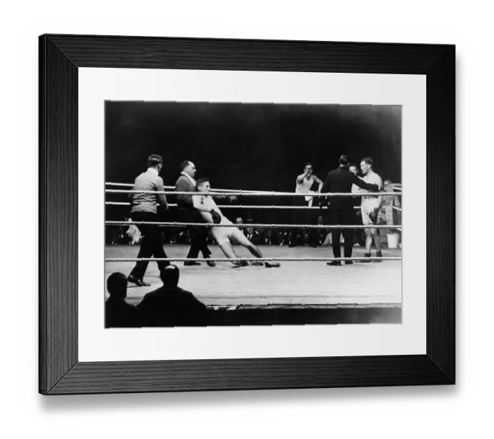Framed Print : Ted Kid Lewis and Marcel Thuru Bout Framed Print : Ted Kid Lewis and Marcel Thuru Bout