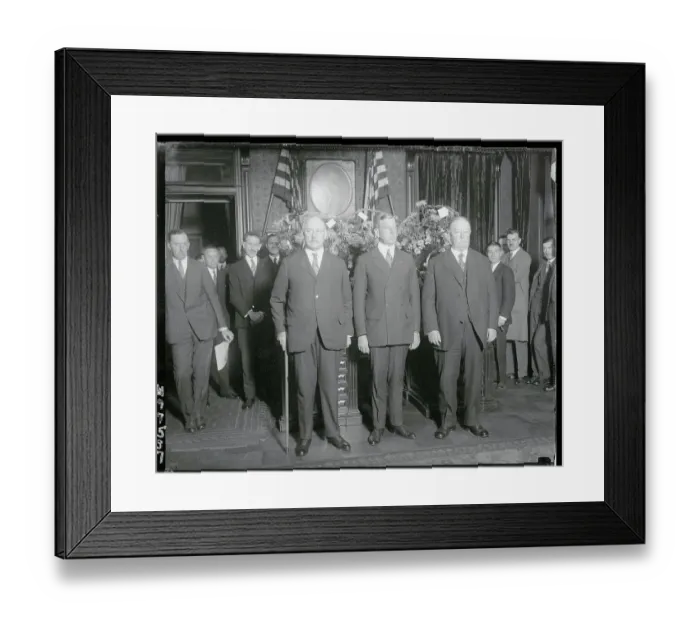Framed Print : Dwight Davis and Peers Posing at Secretary of War Ceremony Framed Print : Dwight Davis and Peers Posing at Secretary of War Ceremony