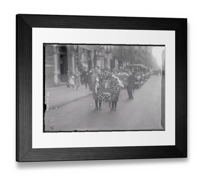 Framed Print : People Carrying Hearse of Anthony Carbonard Framed Print : People Carrying Hearse of Anthony Carbonard