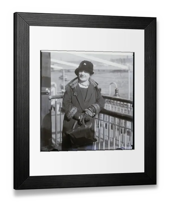 Framed Print : Eva Gauthier Arriving In New York Framed Print : Eva Gauthier Arriving In New York