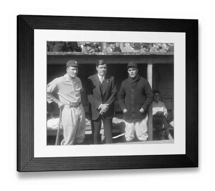 Framed Print : Babe Ruth with Colleagues Framed Print : Babe Ruth with Colleagues