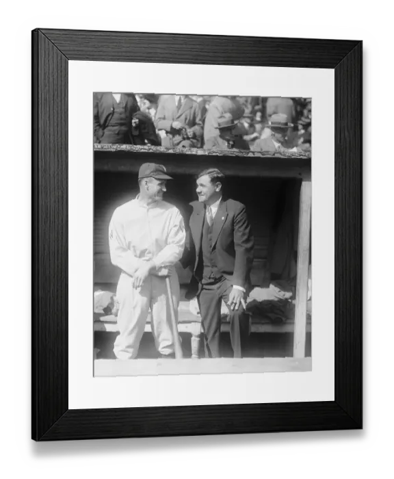 Framed Print : Babe Ruth and Walter Johnson Framed Print : Babe Ruth and Walter Johnson