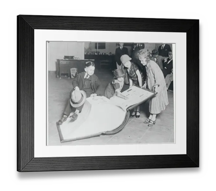 Framed Print : Midgets Fingering Large Book Framed Print : Midgets Fingering Large Book