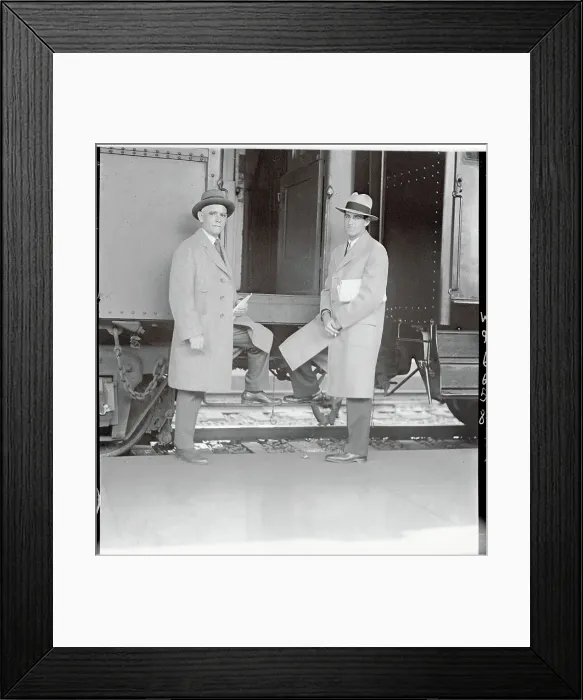 Framed Print : Clark Griffith and Stanley Harris Framed Print : Clark Griffith and Stanley Harris