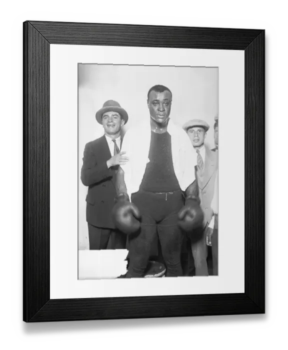 Framed Print : African American Boxer Harry Wills and His Entourage Framed Print : African American Boxer Harry Wills and His Entourage