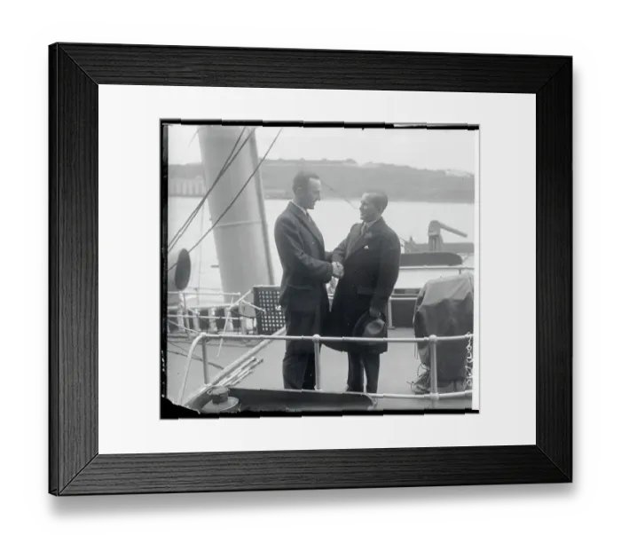 Framed Print : W.A. Bishop Greeting Captain Eddie Ricenbacker Framed Print : W.A. Bishop Greeting Captain Eddie Ricenbacker