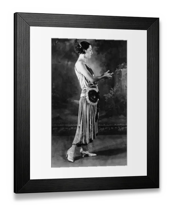 Framed Print : Model Wearing an Evening Dress by Jeanne Lanvin Framed Print : Model Wearing an Evening Dress by Jeanne Lanvin