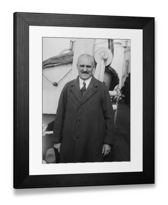 Framed Print : Portrait of Raymond Orteig Framed Print : Portrait of Raymond Orteig