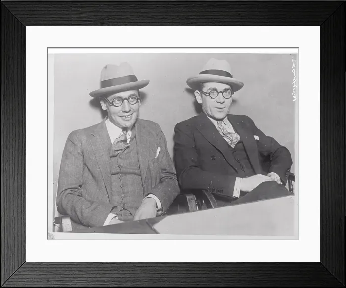 Framed Print : Portrait of Frank Lake and Terry Druggan Framed Print : Portrait of Frank Lake and Terry Druggan