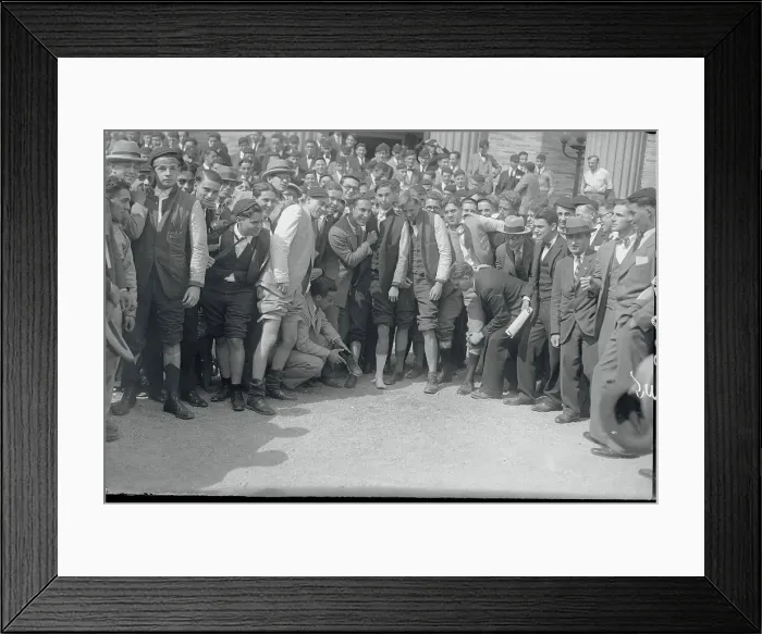Framed Print : College Freshman Performing a Hazing Ritual Framed Print : College Freshman Performing a Hazing Ritual