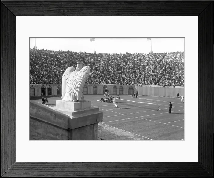 Framed Print : Match Between Tilden and Johnston Framed Print : Match Between Tilden and Johnston