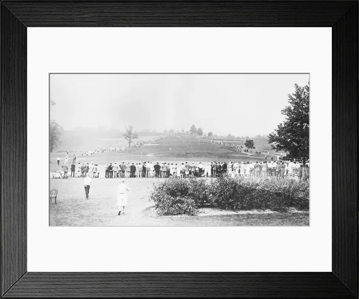 Framed Print : Spectators Watching National Amateur Golf Championships Framed Print : Spectators Watching National Amateur Golf Championships