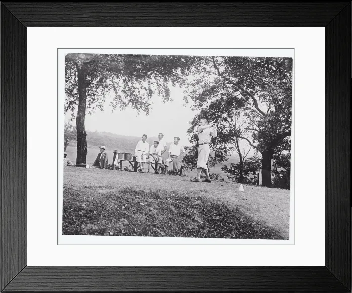 Framed Print : George Von Elm Driving From the Third Tee Framed Print : George Von Elm Driving From the Third Tee