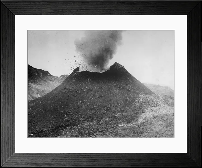 Framed Print : Mount Vesuvius Erupting Forcefully Framed Print : Mount Vesuvius Erupting Forcefully