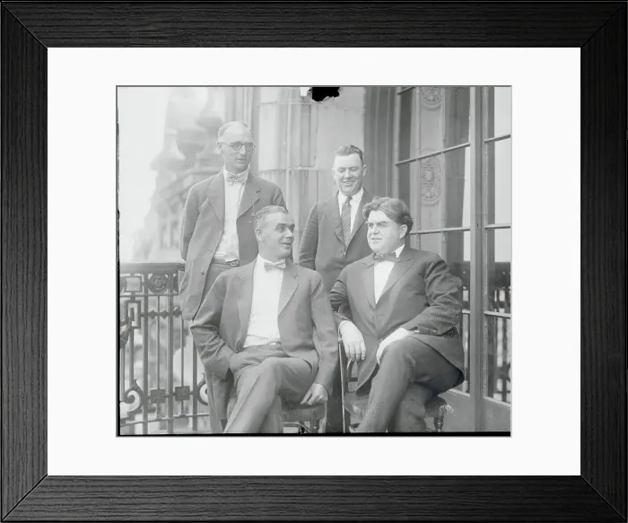 Framed Print : Coal Mining Executives Posing Together Framed Print : Coal Mining Executives Posing Together