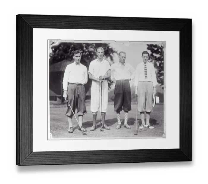 Framed Print : Portrait of Amateur Golfers Framed Print : Portrait of Amateur Golfers