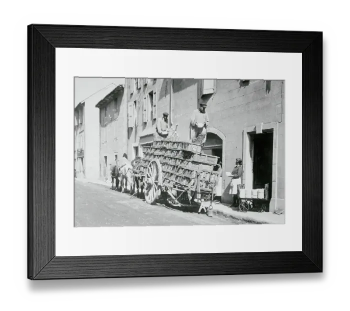 Framed Print : Worker Delivering Cheese Framed Print : Worker Delivering Cheese