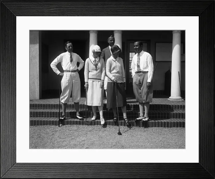 Framed Print : Golfing Champs in 1925 Framed Print : Golfing Champs in 1925