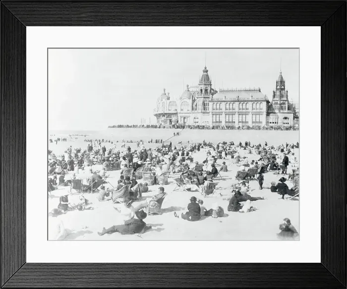 Framed Print : Visitors Relaxing and Enjoying Ostend Framed Print : Visitors Relaxing and Enjoying Ostend