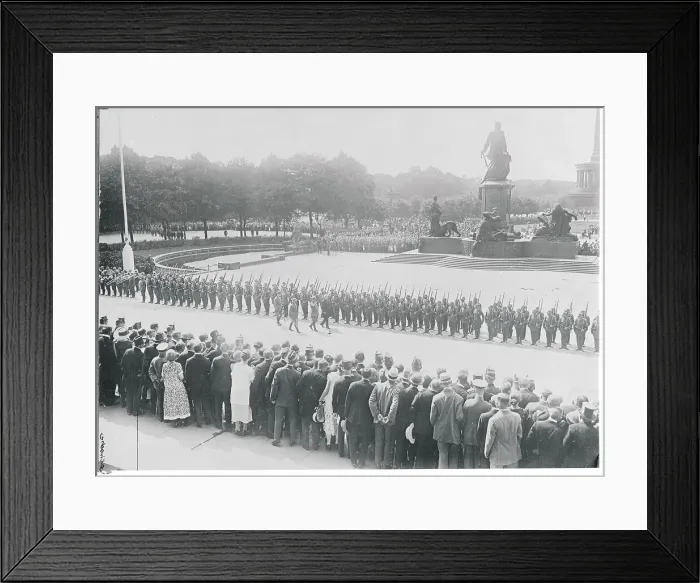 Framed Print : Paul Von Hindenburg Reviewing Troops Framed Print : Paul Von Hindenburg Reviewing Troops