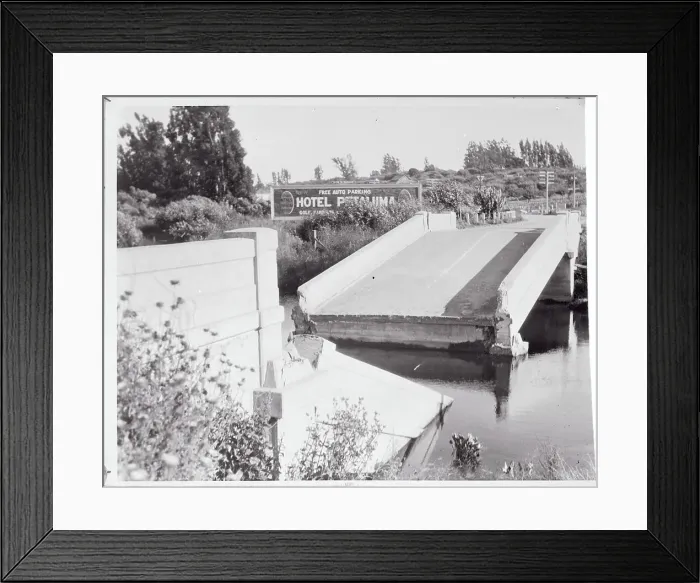 Framed Print : Concrete Bridge Collapses Framed Print : Concrete Bridge Collapses
