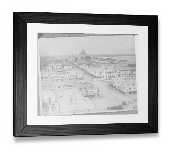 Framed Print : Aerial View of Russian Market Place Framed Print : Aerial View of Russian Market Place