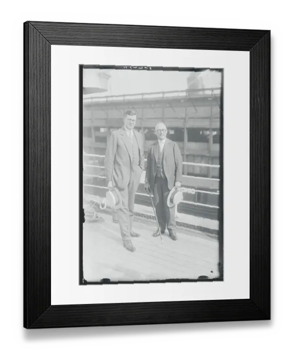 Framed Print : George E. Willis and Arthur J. Morris Posing Framed Print : George E. Willis and Arthur J. Morris Posing