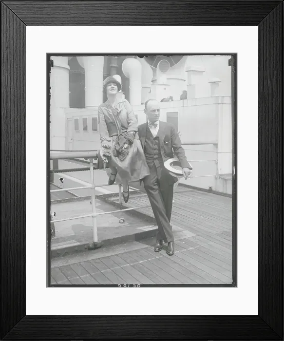 Framed Print : Marguerite Clarke with Husband Framed Print : Marguerite Clarke with Husband