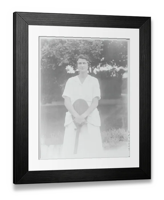 Framed Print : Portrait of Tennis Professional Eleanor Kenney Framed Print : Portrait of Tennis Professional Eleanor Kenney