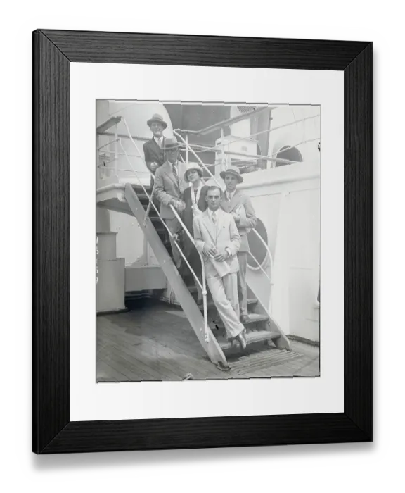 Framed Print : Princeton University Students Return on S.S. Aquitania Framed Print : Princeton University Students Return on S.S. Aquitania