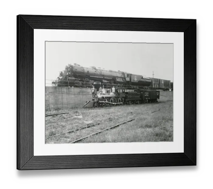 Framed Print : Largest and Smallest Locomotives Framed Print : Largest and Smallest Locomotives