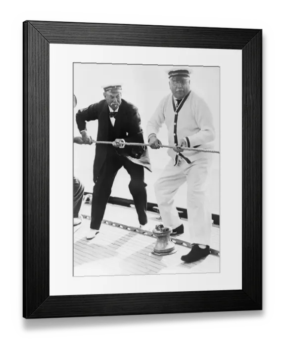 Framed Print : Sir Thomas Lipton And Lord Inverforth Framed Print : Sir Thomas Lipton And Lord Inverforth
