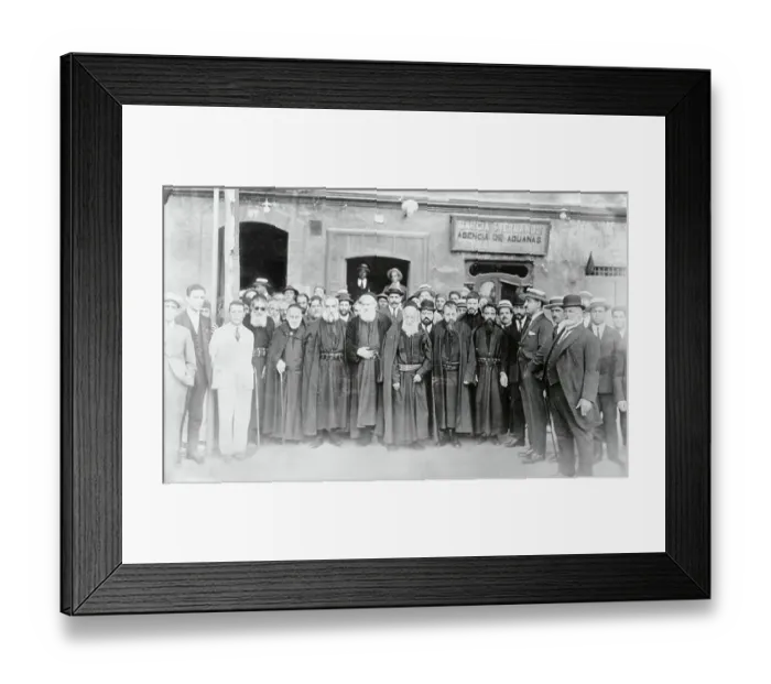 Framed Print : Israeli Colony Posing Together Framed Print : Israeli Colony Posing Together