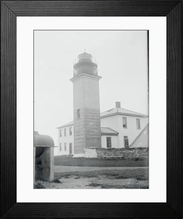 Framed Print : Beacon Light Along Shoreline Framed Print : Beacon Light Along Shoreline