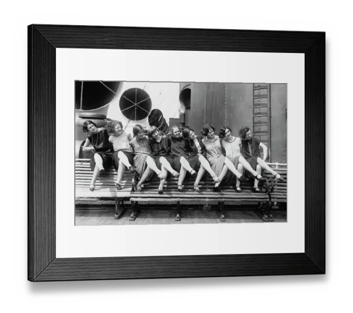 Framed Print : The Tiller Girls Framed Print : The Tiller Girls