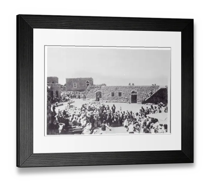 Framed Print : Djebel Druse Tribesmen at Headquarters