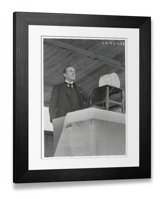 Framed Print : Prime Minister Stanley Baldwin Standing at Podium Framed Print : Prime Minister Stanley Baldwin Standing at Podium