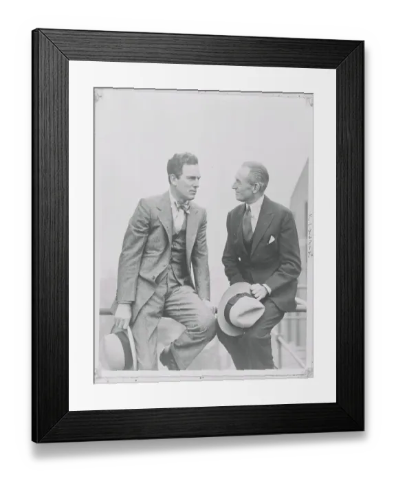 Framed Print : Rex Ingram with Other Film Notables Framed Print : Rex Ingram with Other Film Notables