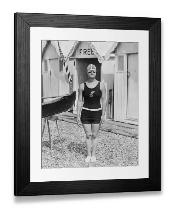 Framed Print : Swimmer Gertrude Ederle