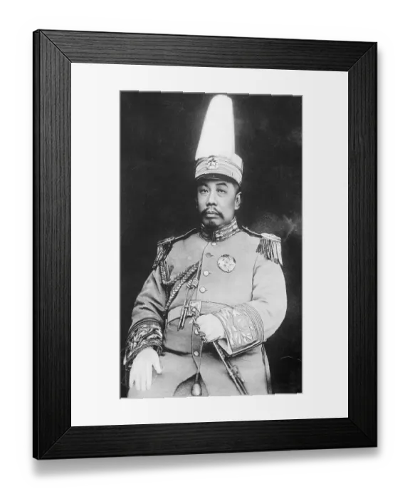 Framed Print : General Hu Han-Min Holding Sword Framed Print : General Hu Han-Min Holding Sword