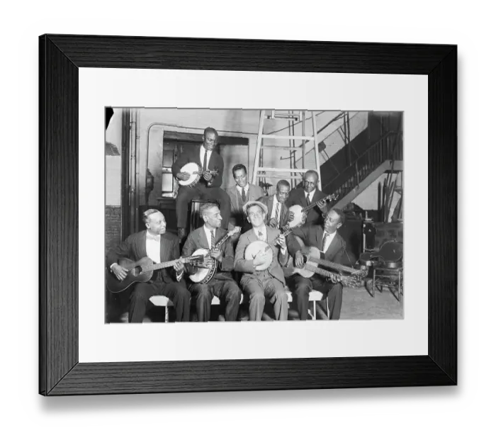 Framed Print : Al Jolson and His Band Framed Print : Al Jolson and His Band
