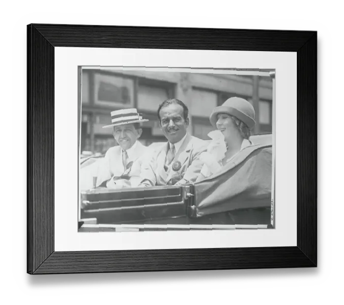 Framed Print : Film Stars Riding in Car Framed Print : Film Stars Riding in Car