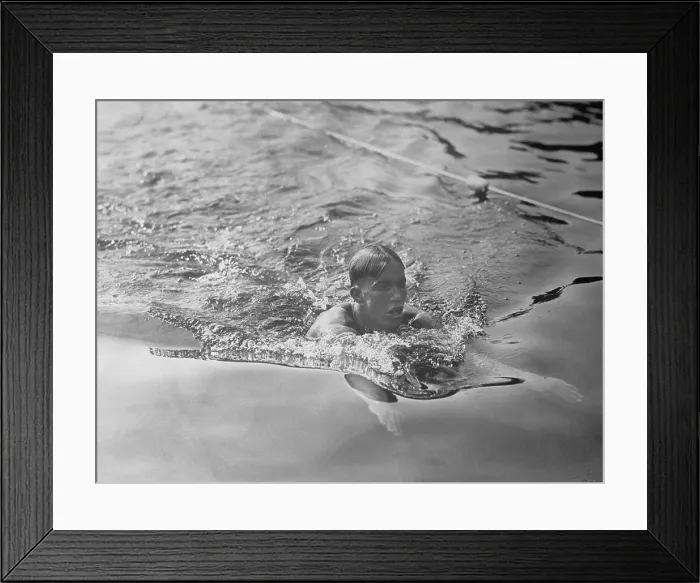 Framed Print : Robert Skelton Winning Breast Stroke Event Framed Print : Robert Skelton Winning Breast Stroke Event