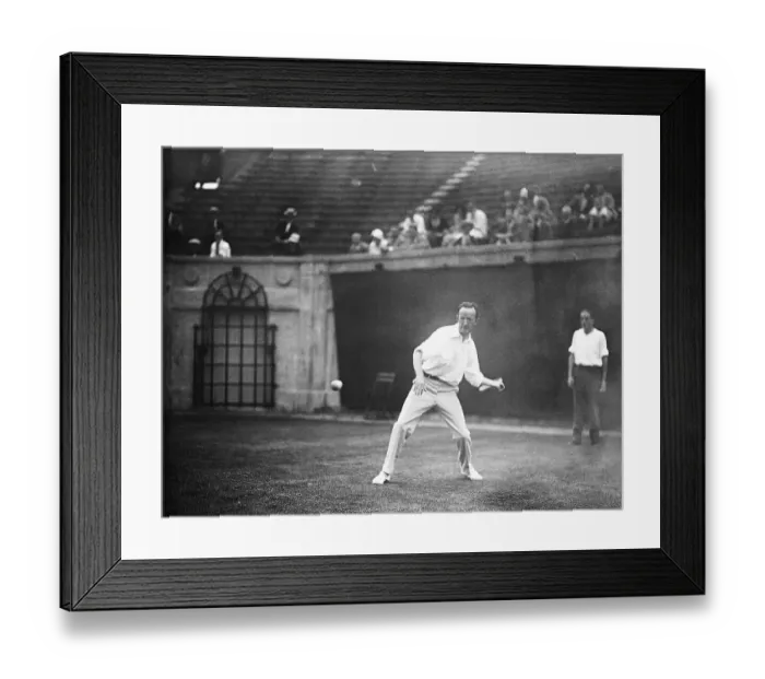 Framed Print : Bill Johnston Playing Tennis at Forest Hills Framed Print : Bill Johnston Playing Tennis at Forest Hills