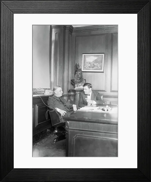 Framed Print : Babe Ruth and Jacob Ruppert Framed Print : Babe Ruth and Jacob Ruppert