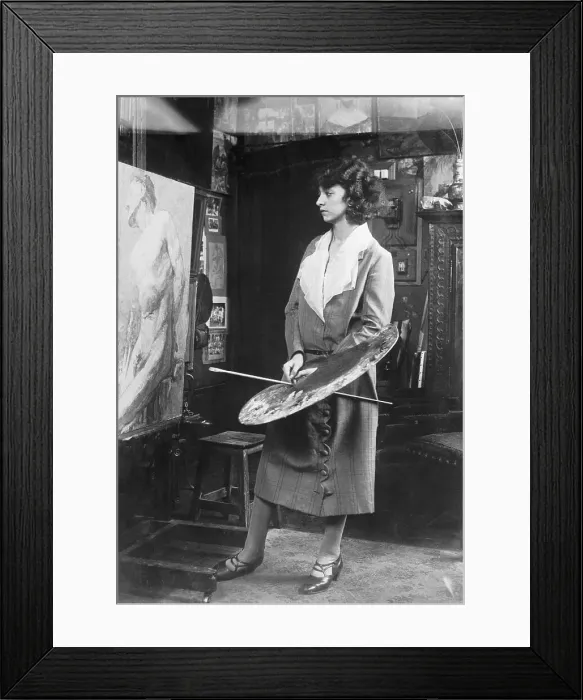 Framed Print : Painter Odette Pauvert Framed Print : Painter Odette Pauvert